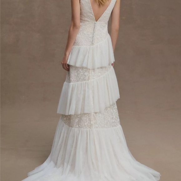BHLDN Tulle Wedding Gown, Anthropologie, Brand New, Ivory - Picture 7 of 7